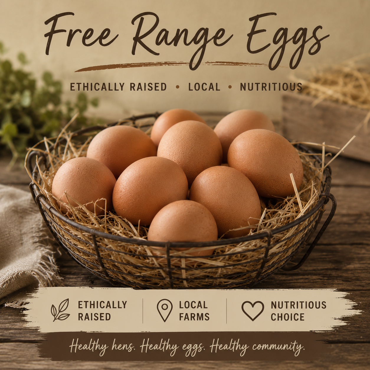Free Range Eggs FD