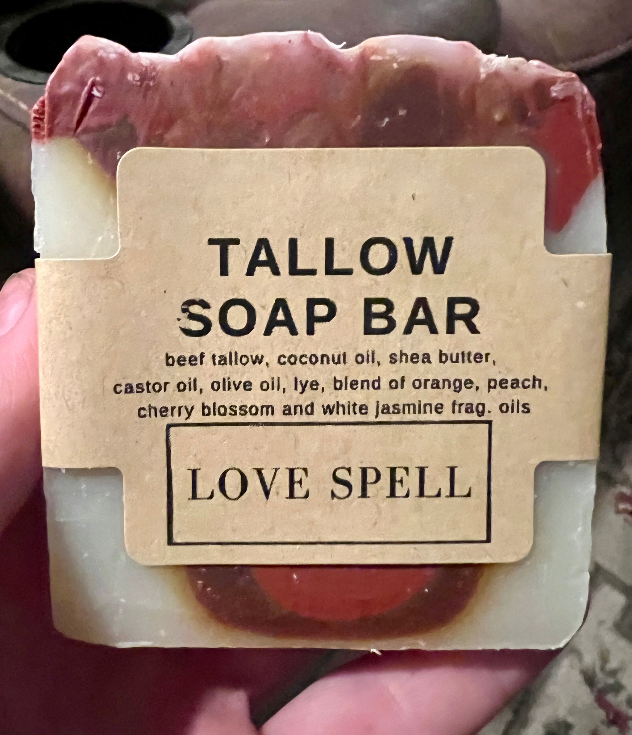 Tallow Soap: Love Spell