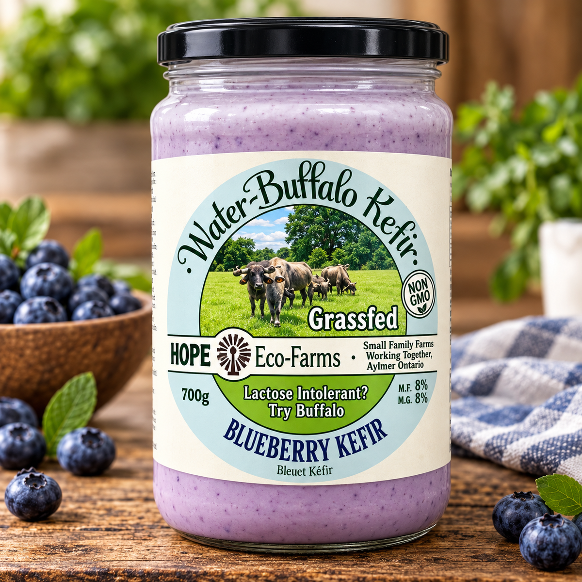Buffalo Kefir - Blueberry