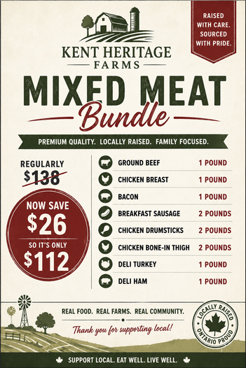 Kent Heritage Farms Mixed Meat Bundle $26 off
