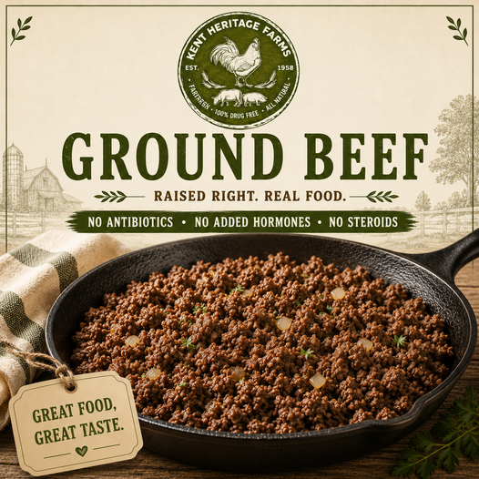 Kent Heritage Farms Ground Beef $1 off