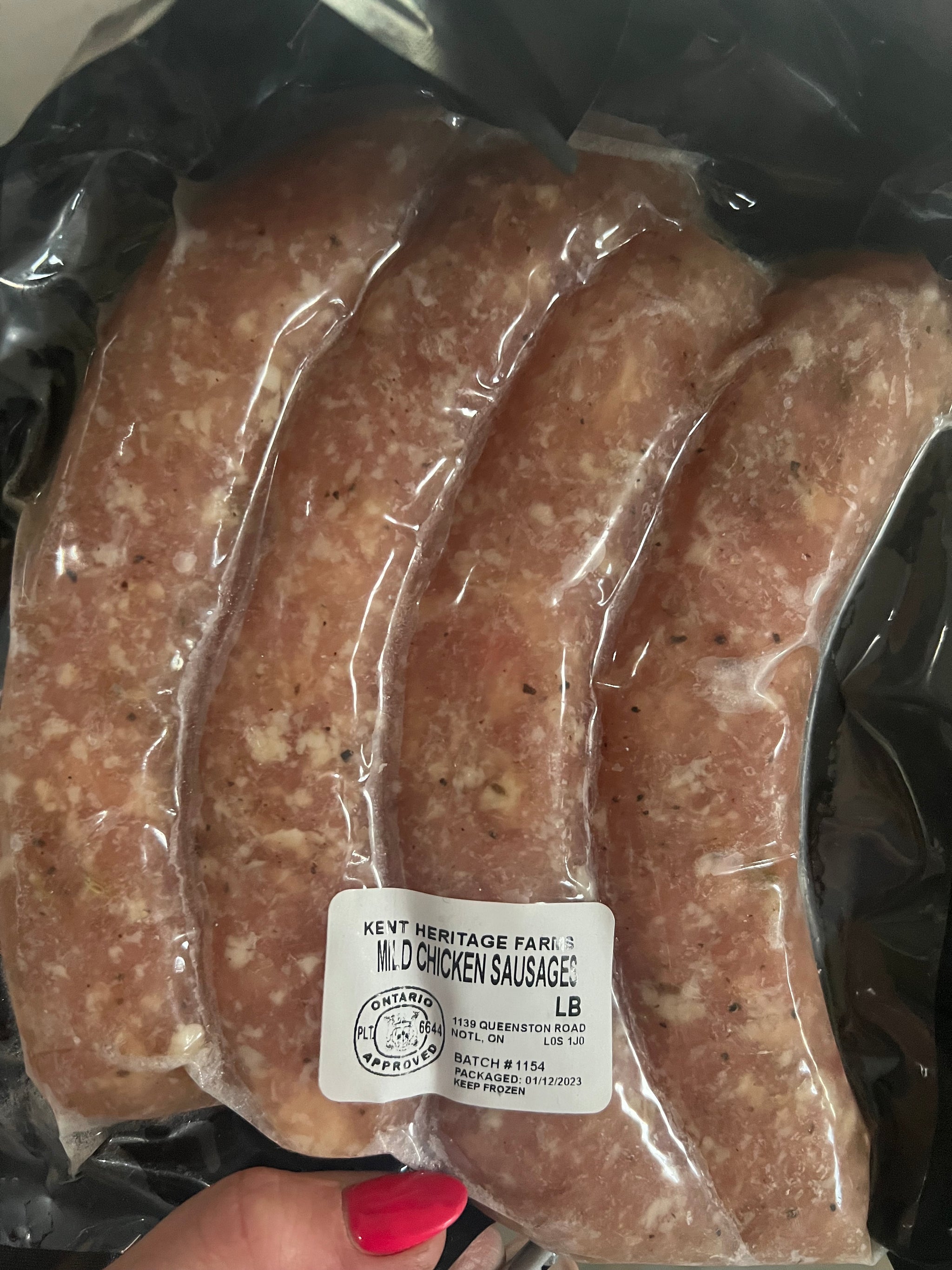 Kent Heritage Farms Honey Garlic Chicken Sausage!