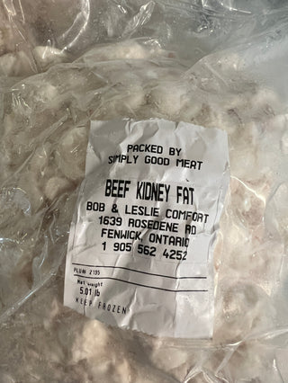 3lb Beef Kidney Fat (Tallow - Cosmetics, Pasteries)
