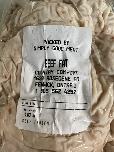 5lb Beef Fat (Tallow - Cooking, Soap Making)