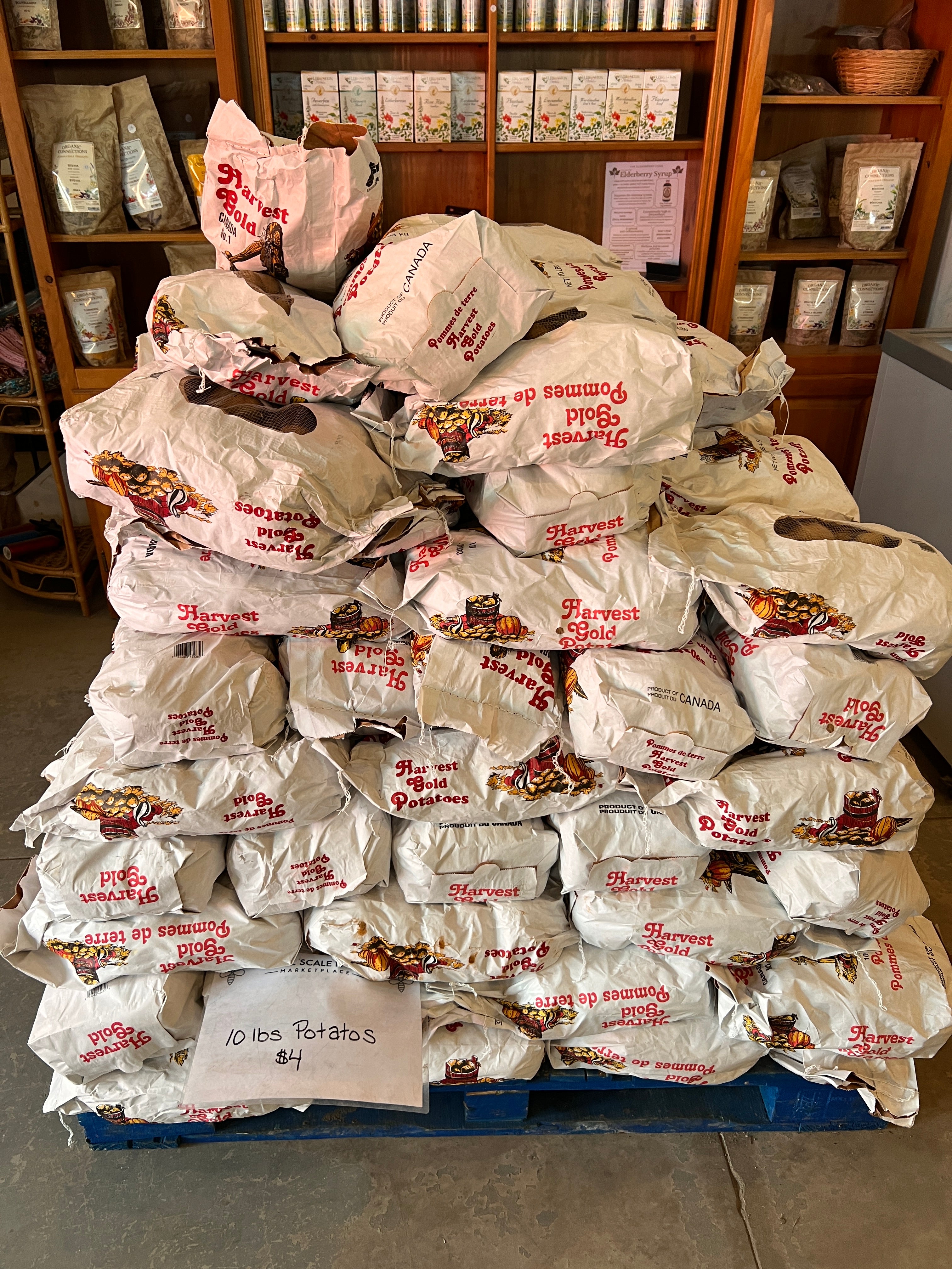 10lb potatoes for $4 FD