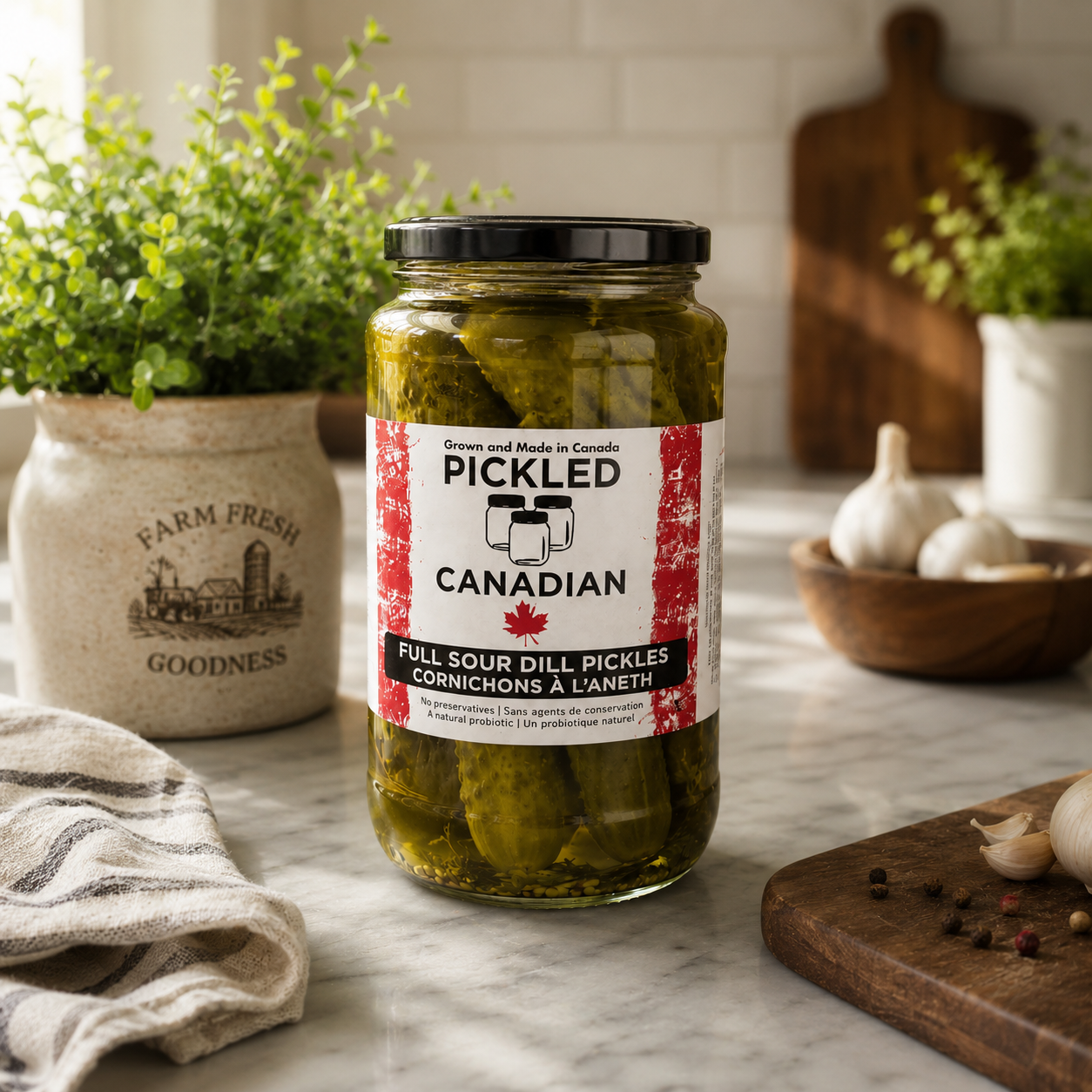 Fermented Garlic Pickles FD