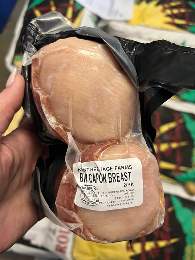 Bacon Wrapped Capon Medallions