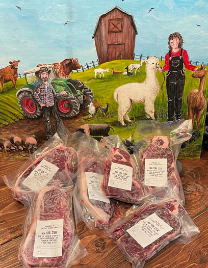 COMFORT FARMS NEW YORK STRIP!