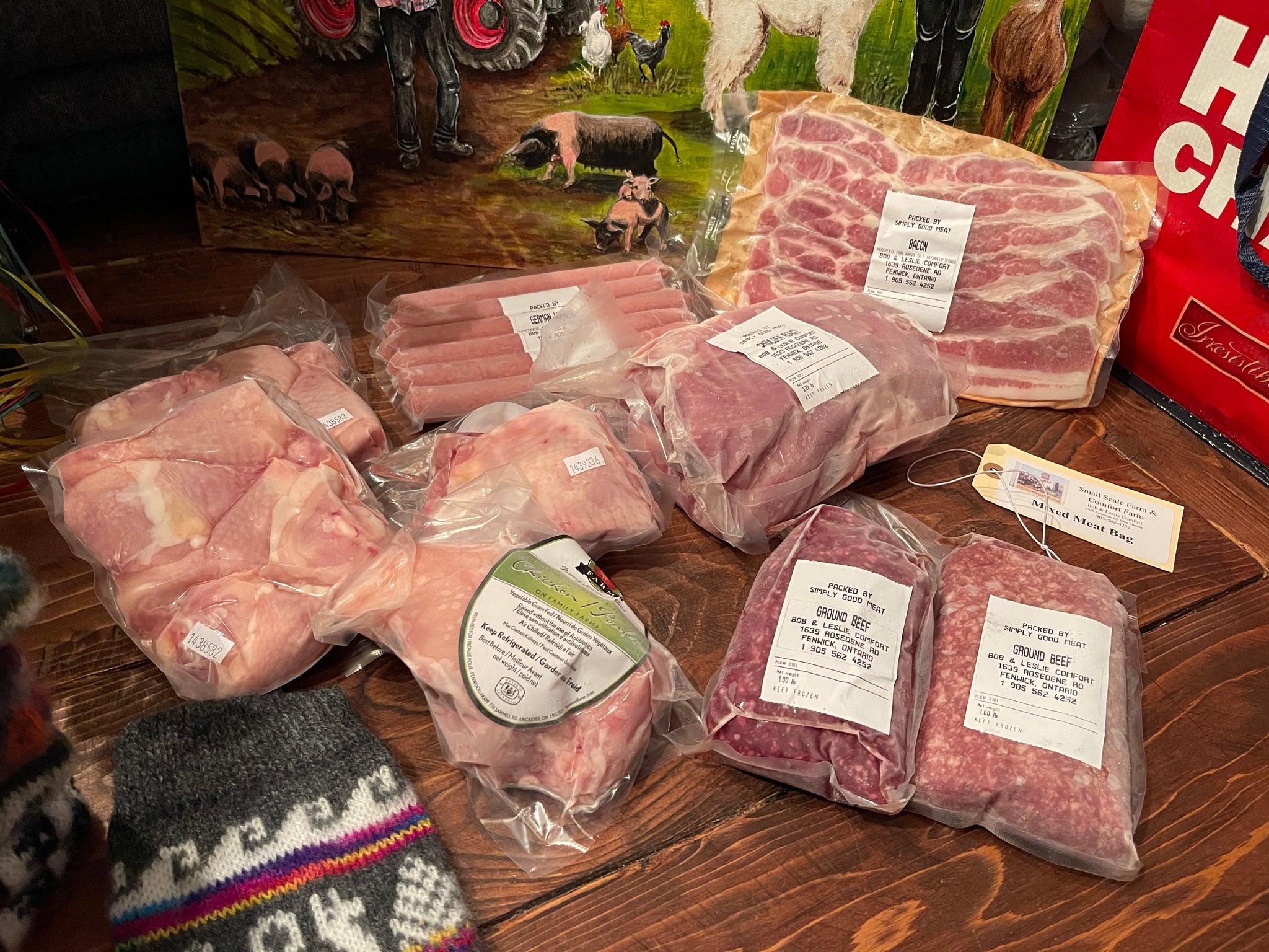 New Variety Meat Pack with Free Alpaca Socks FD
