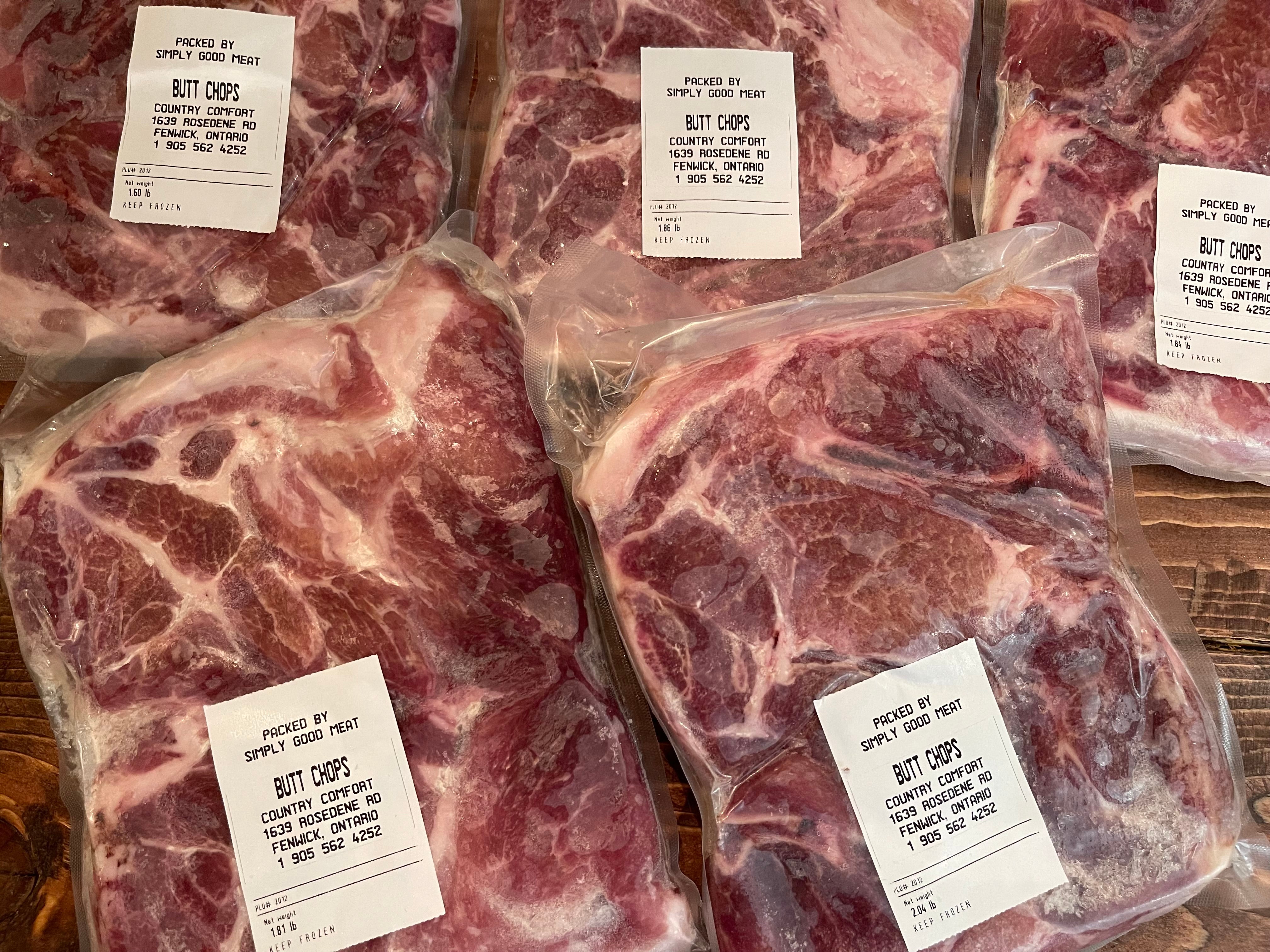 New! Pork Butt Chops 2lb Pack $4 off
