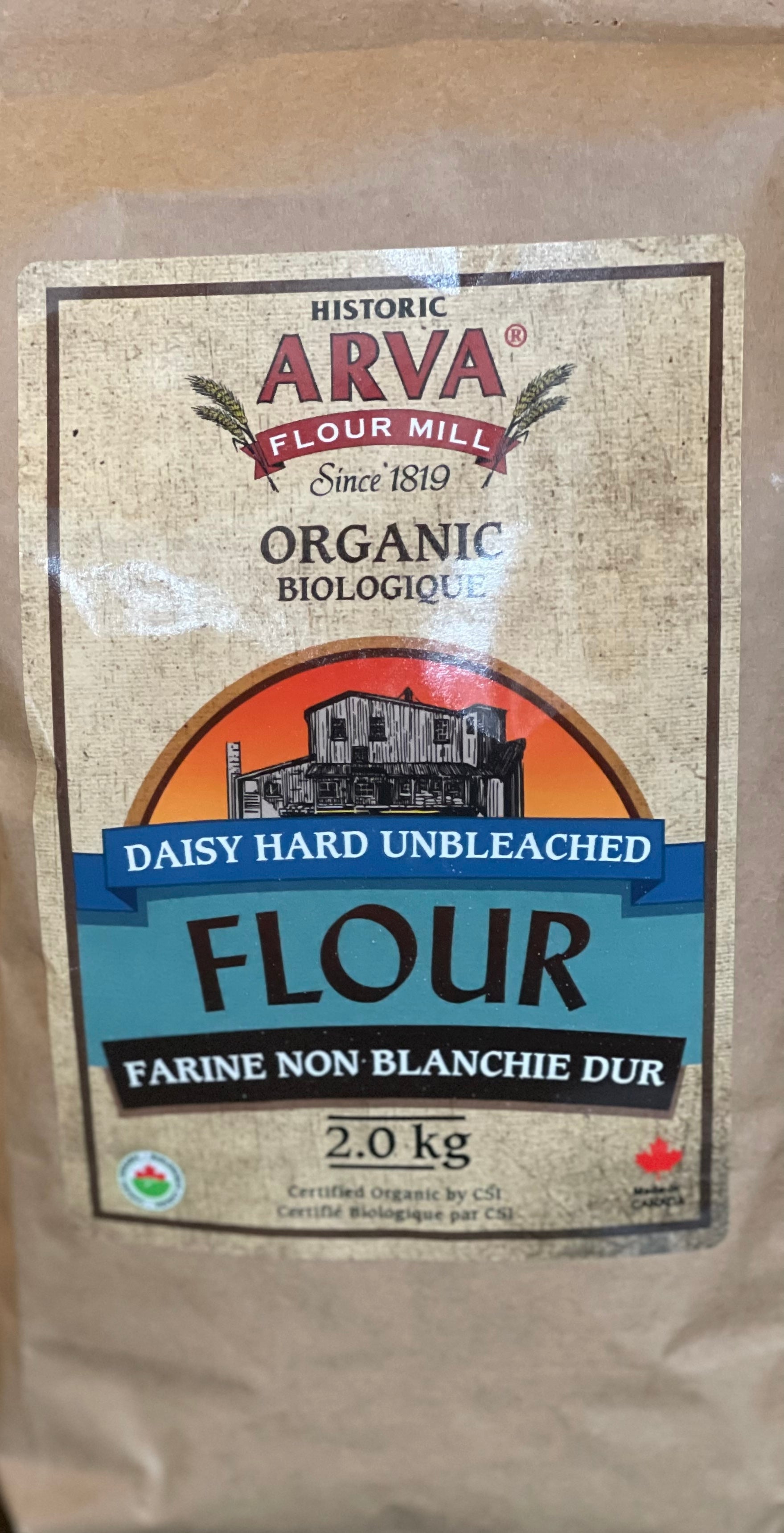 Daisy Hard Unbleached Organic Flour FD
